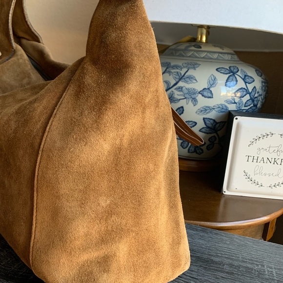 Gucci Brown Suede Structured Hobo Bag - Picture 6 of 14